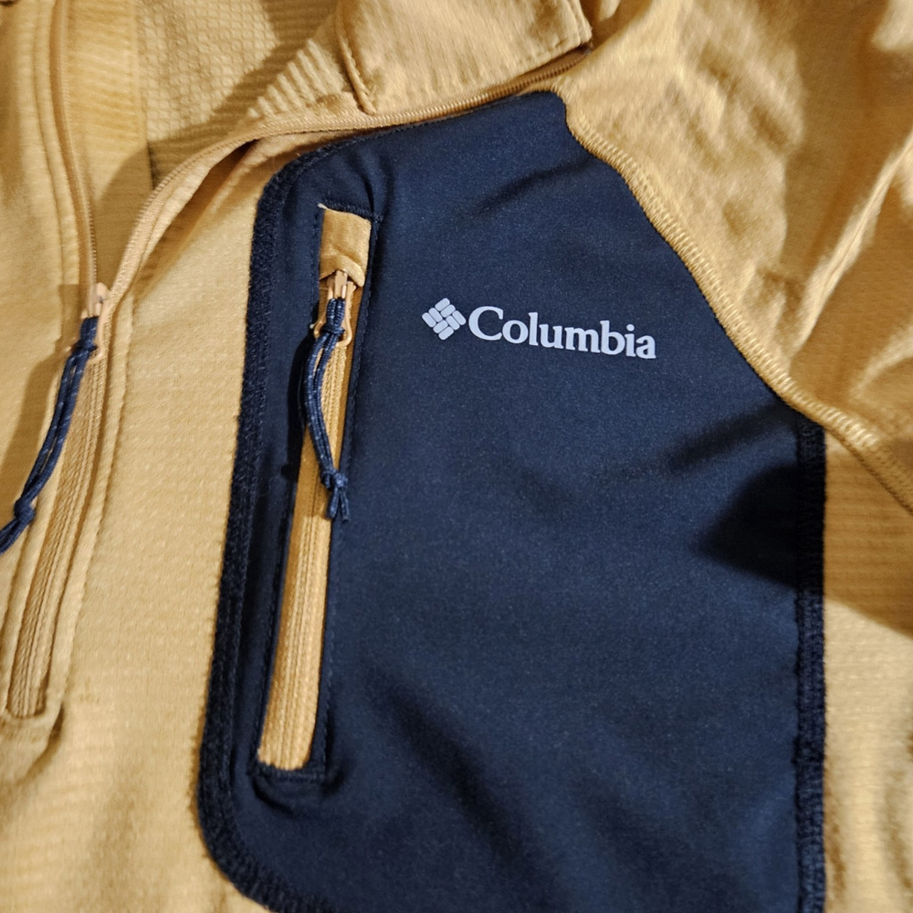 Columbia‎ 1902821 Single Canyon Half Zip Black Fleece Jacket Men's Small - Picture 2 of 7